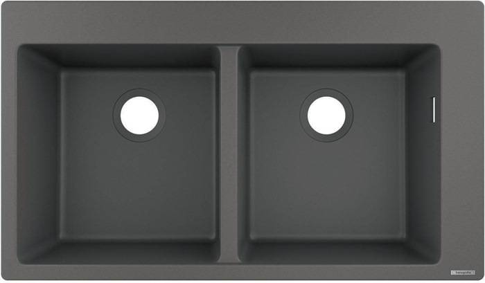 hansgrohe HG Einbauspüle 370/370 S510-F770 steingrau