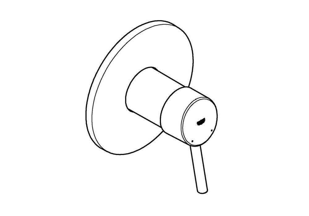 GROHE Einhand-Brausebatterie CONCETTO chr chrom