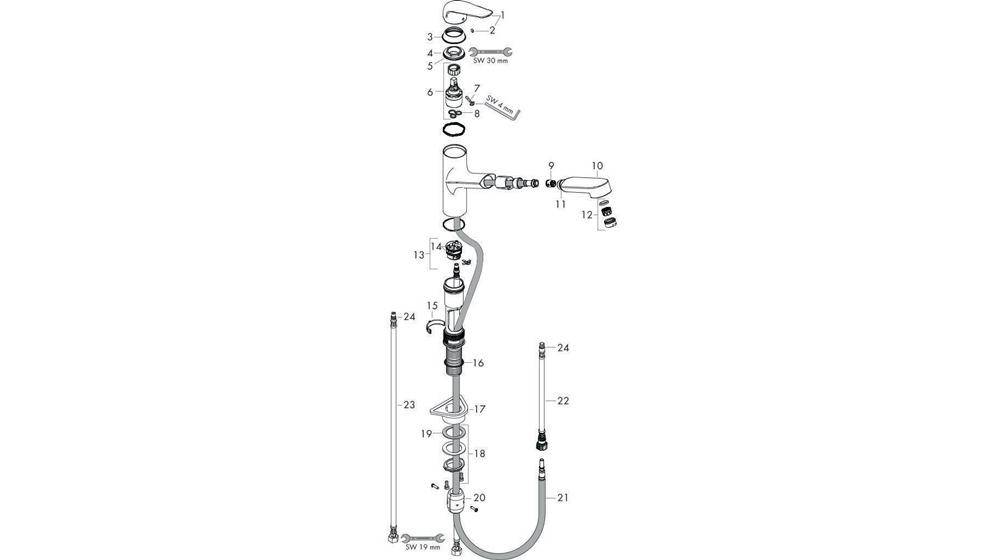 hansgrohe HG Einhebel-Spültischmischer 150 M42 DN 15, mit