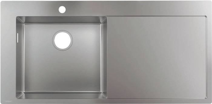 hansgrohe HG Einbauspüle 450 m Abtr. rechts S716-F450 edelstahl
