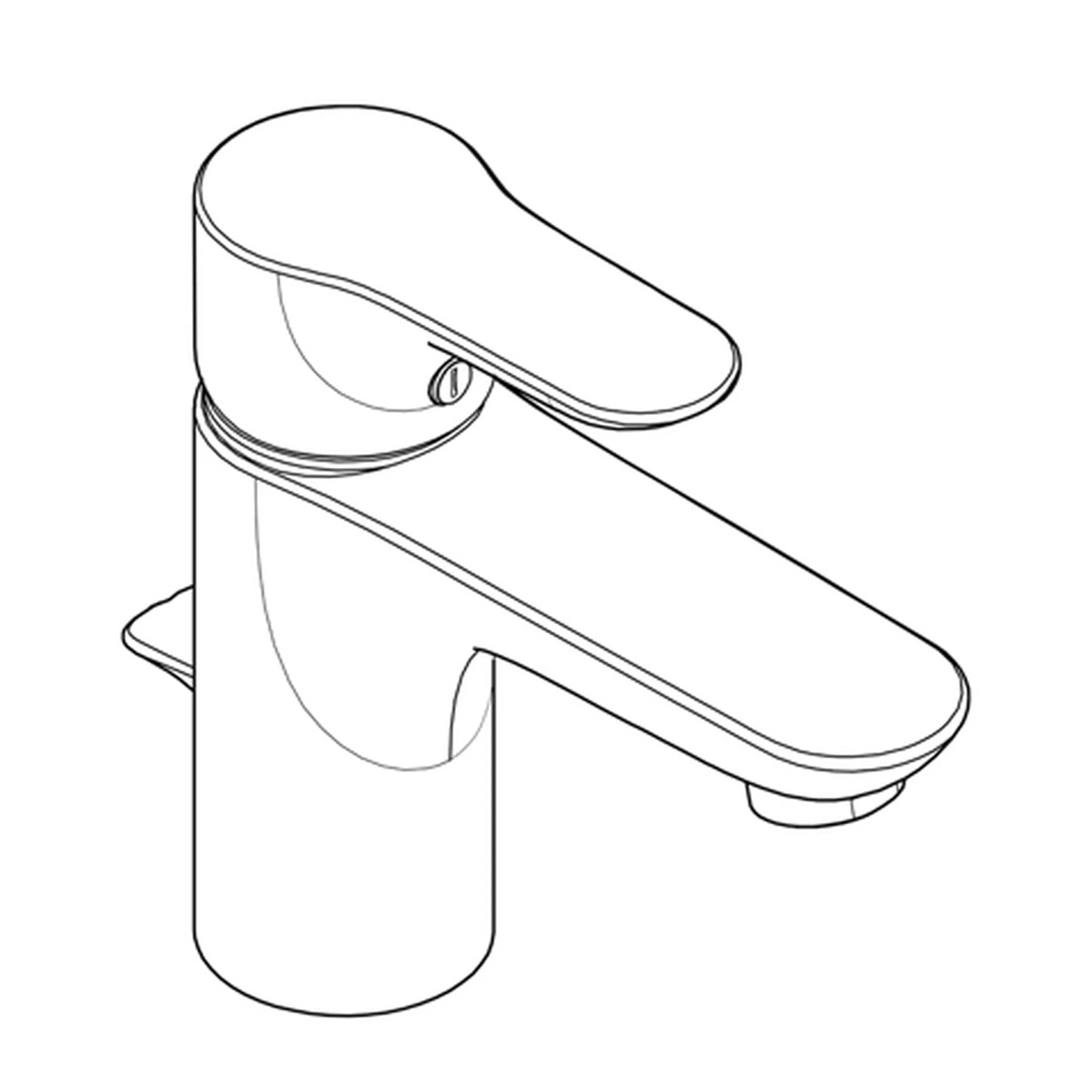 Kludi Objekta WT-Einhebelmischer drucklos, mit Ablaufgarnitur, chrom, 1 Stk.