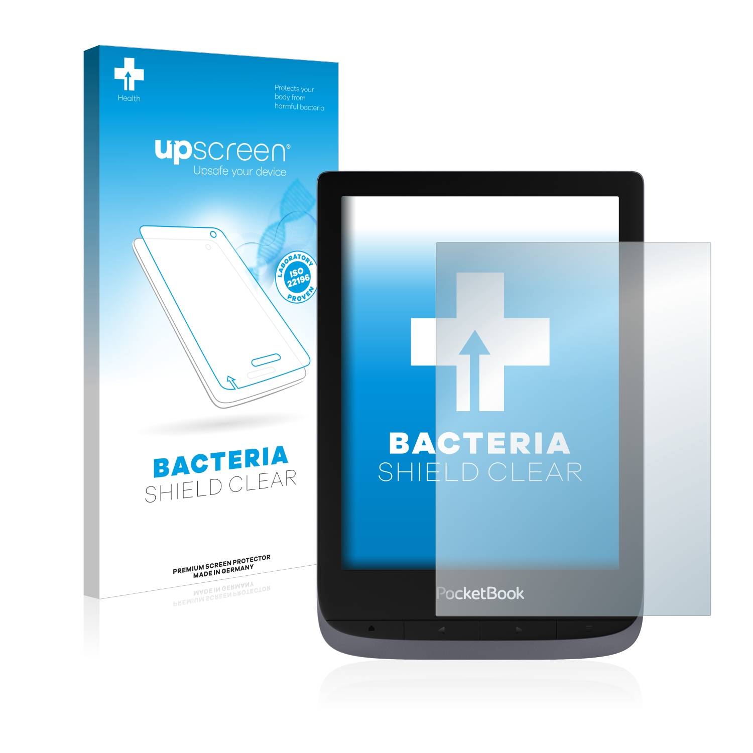 upscreen Bacteria Shield Schutzfolie für PocketBook Touch HD 3 - Antibakteriell