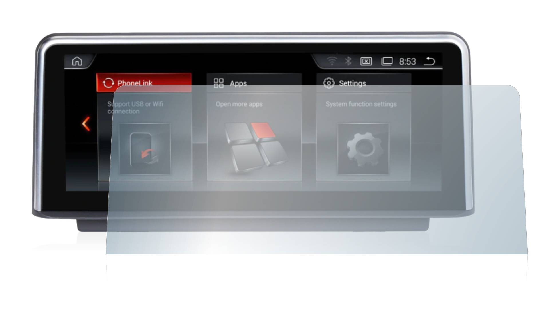 BROTECT AirGlass Glas Panzer-Folie für NaviFly Android (10.2) - Schutzglas