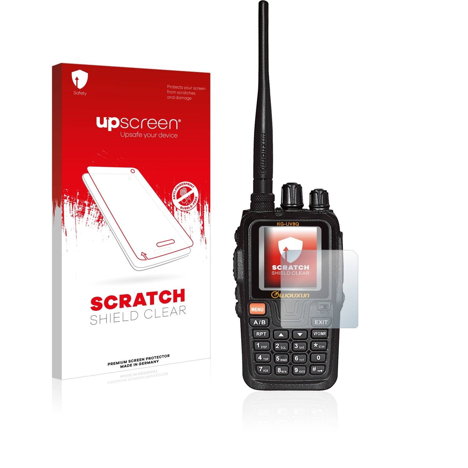 upscreen Scratc Shiel Clea Premiu Displayschutzfoli fü Wouxu KG-UV8Q