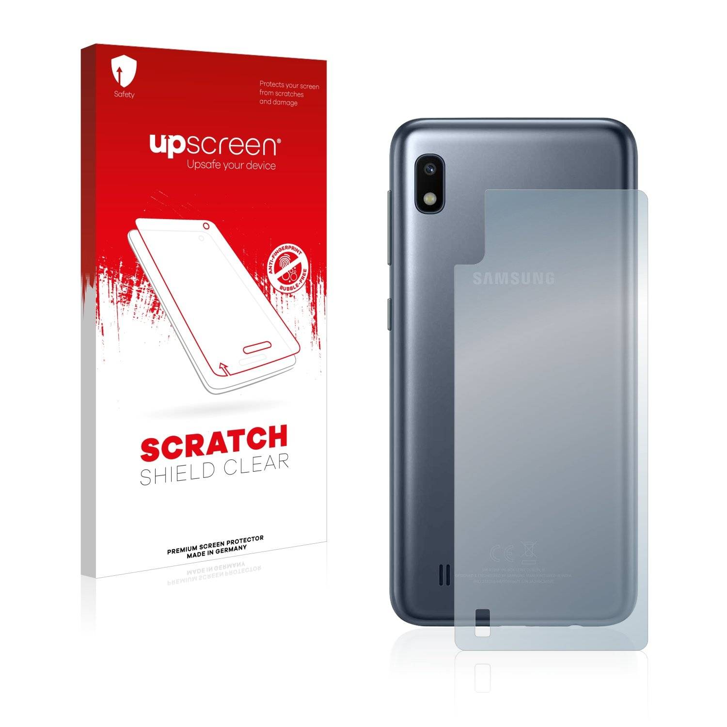 upscreen Scratc Shiel Clea Premiu Displayschutzfoli fü Samsun Galax A1 (Rückseite)