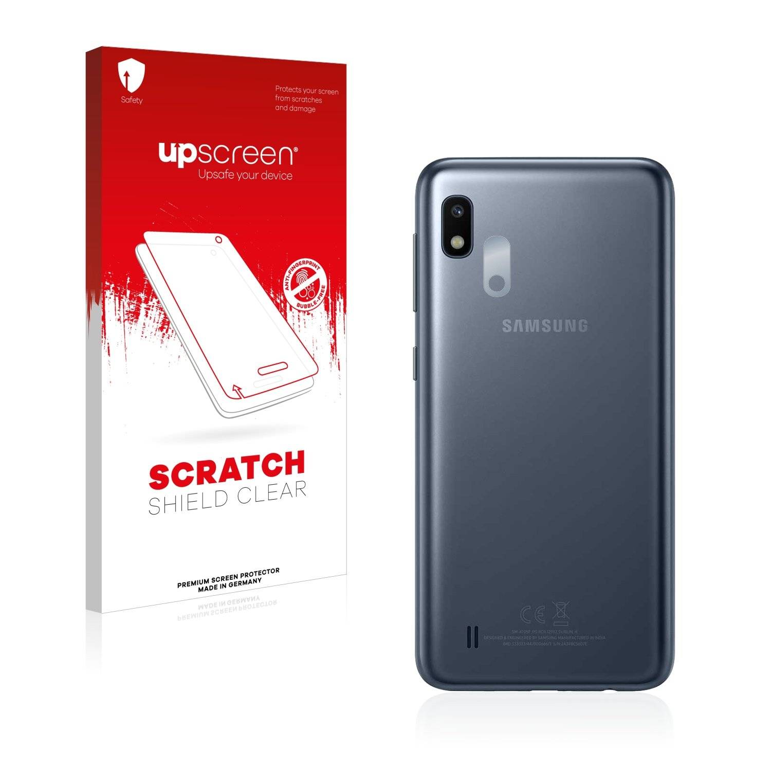 upscreen Scratc Shiel Clea Premiu Displayschutzfoli fü Samsun Galax A1 (Kamer au de Rückseite)