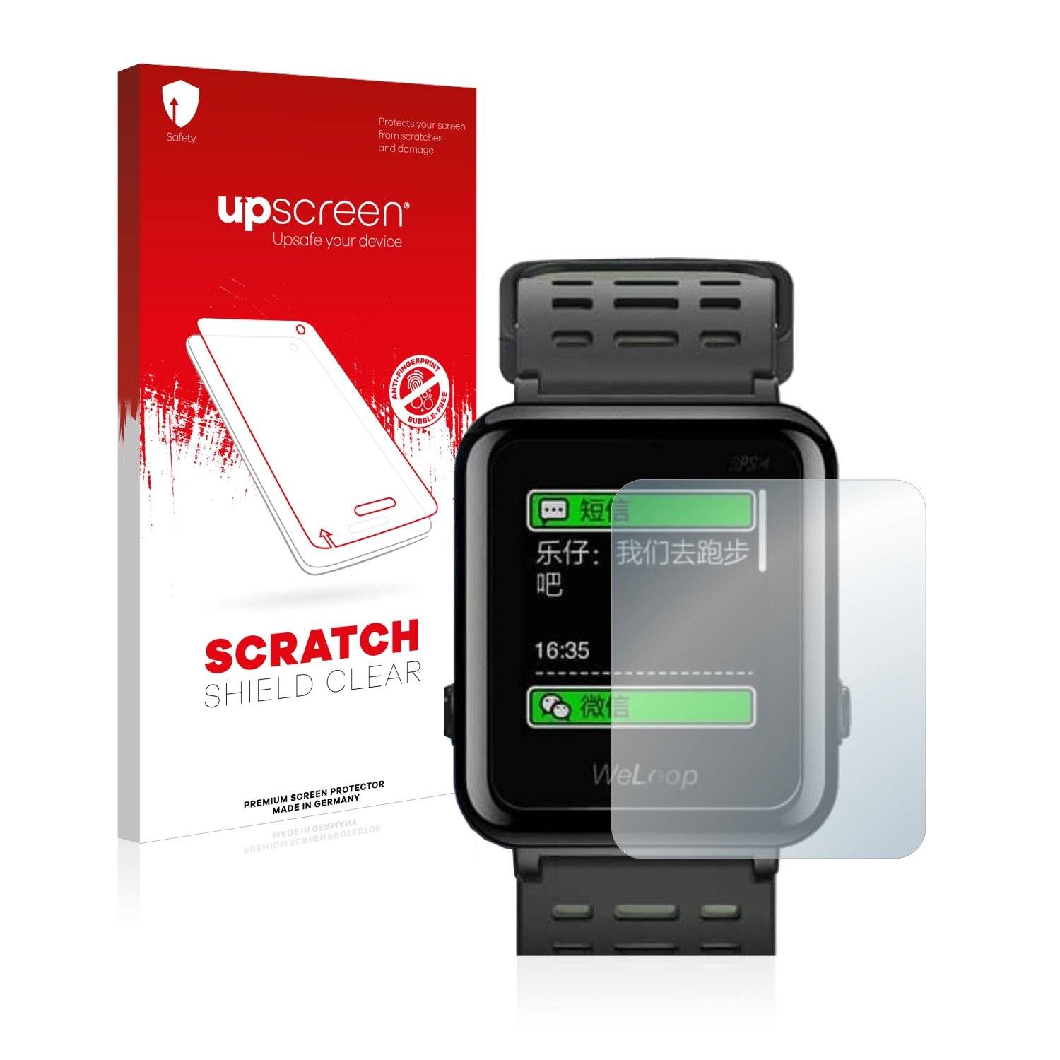 upscreen Scratc Shiel Clea Premiu Displayschutzfoli fü Omor WeLoo He 3S