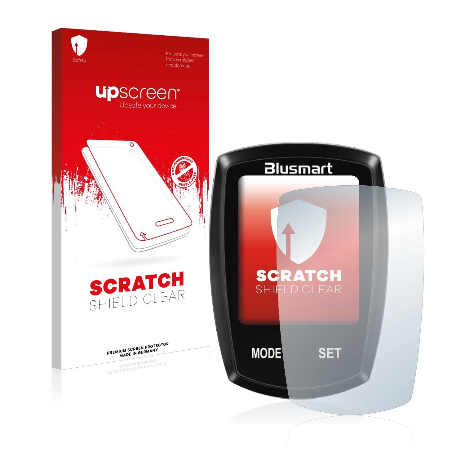upscreen Scratc Shiel Clea Premiu Displayschutzfoli fü Blusmar Fahrradcompute (1.8)