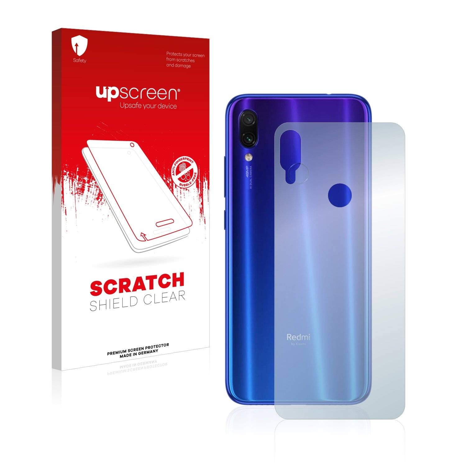 upscreen Scratc Shiel Clea Premiu Displayschutzfoli fü Xiaom Redm Not 7 (Rückseite)