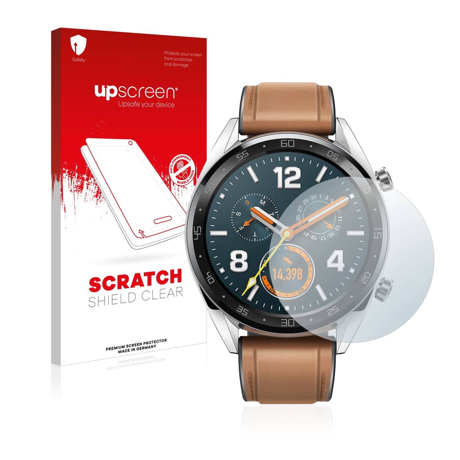 upscreen Scratc Shiel Clea Premiu Displayschutzfoli fü Huawe Watc G Classic
