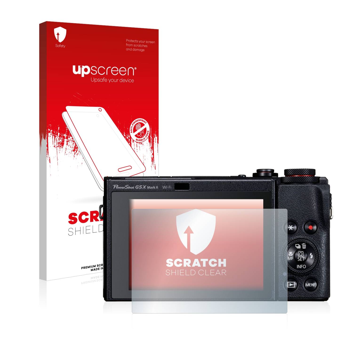 upscreen Scratch Shield Schutzfolie für Canon PowerShot G5 X Mark II