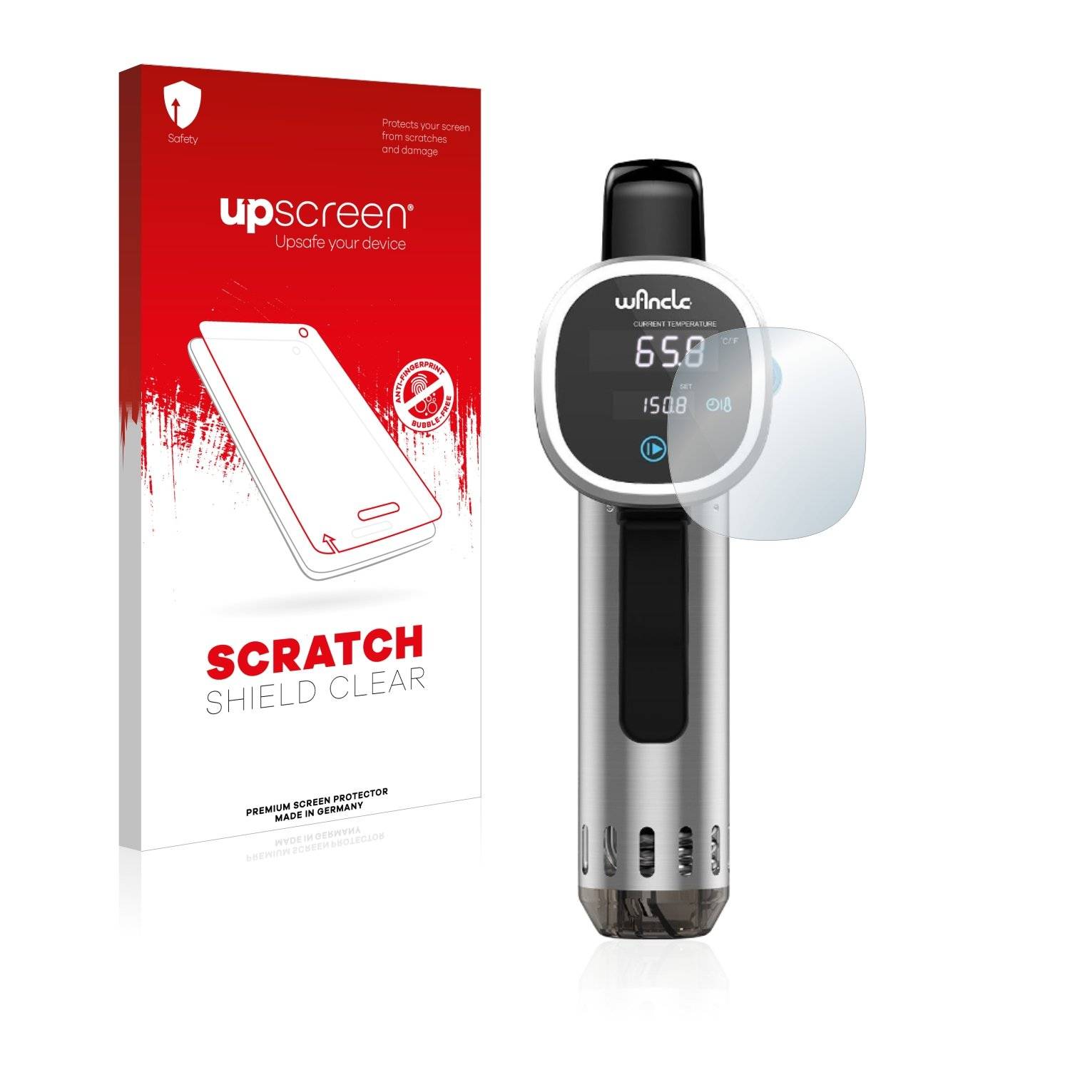 upscreen Scratc Shiel Clea Premiu Displayschutzfoli fü Wancl Sou Vid P00252