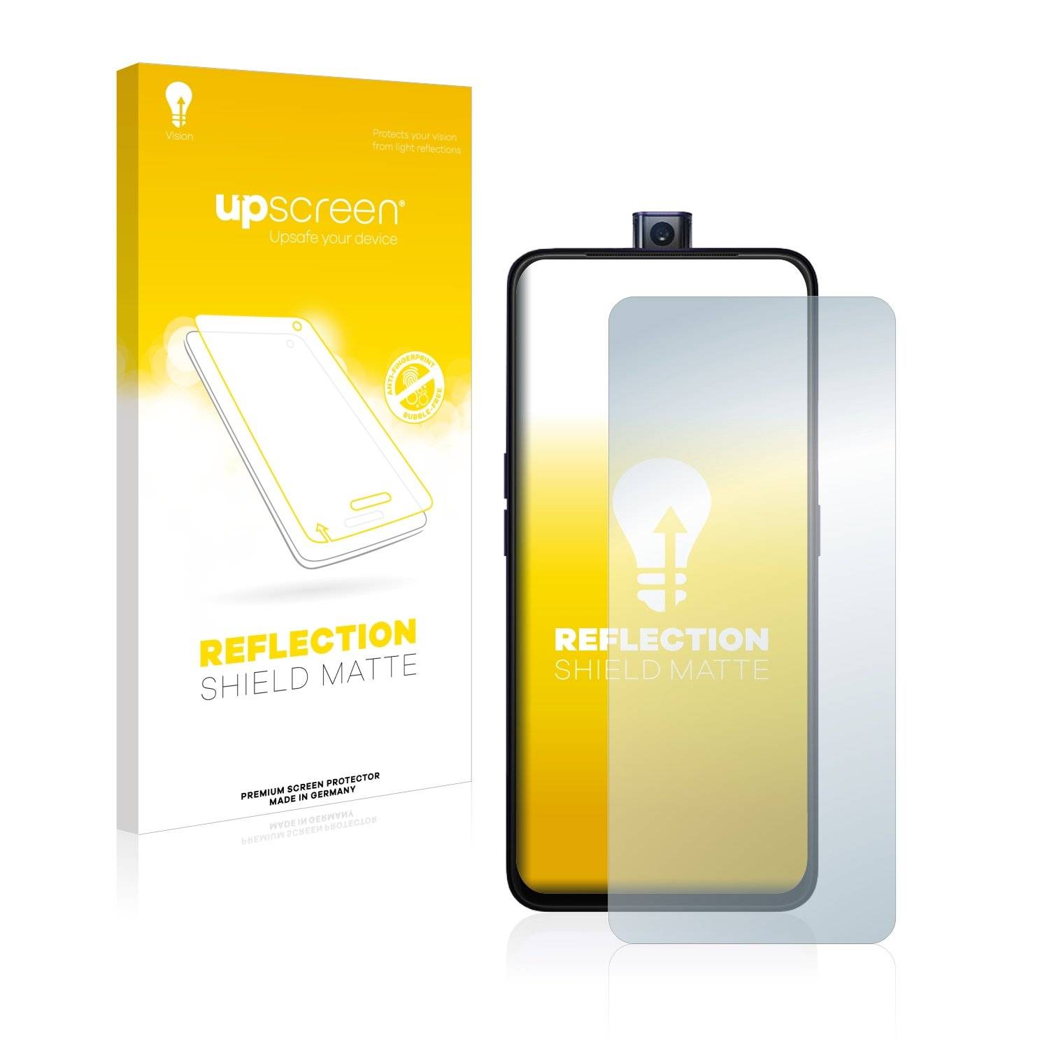 upscreen Reflectio Shiel Matt Premiu Displayschutzfoli fü Opp F1 Pro