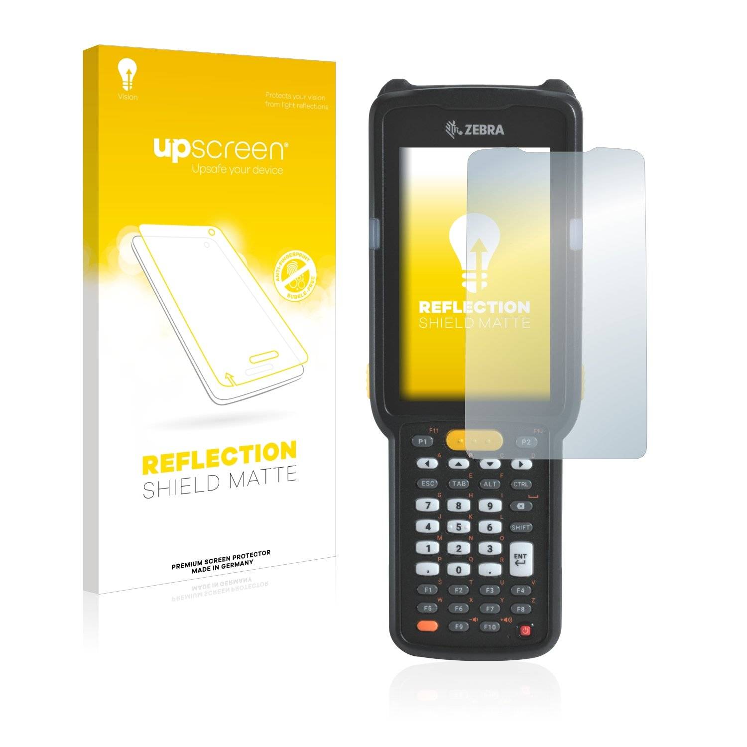 upscreen Reflectio Shiel Matt Premiu Displayschutzfoli fü Zebr MC330