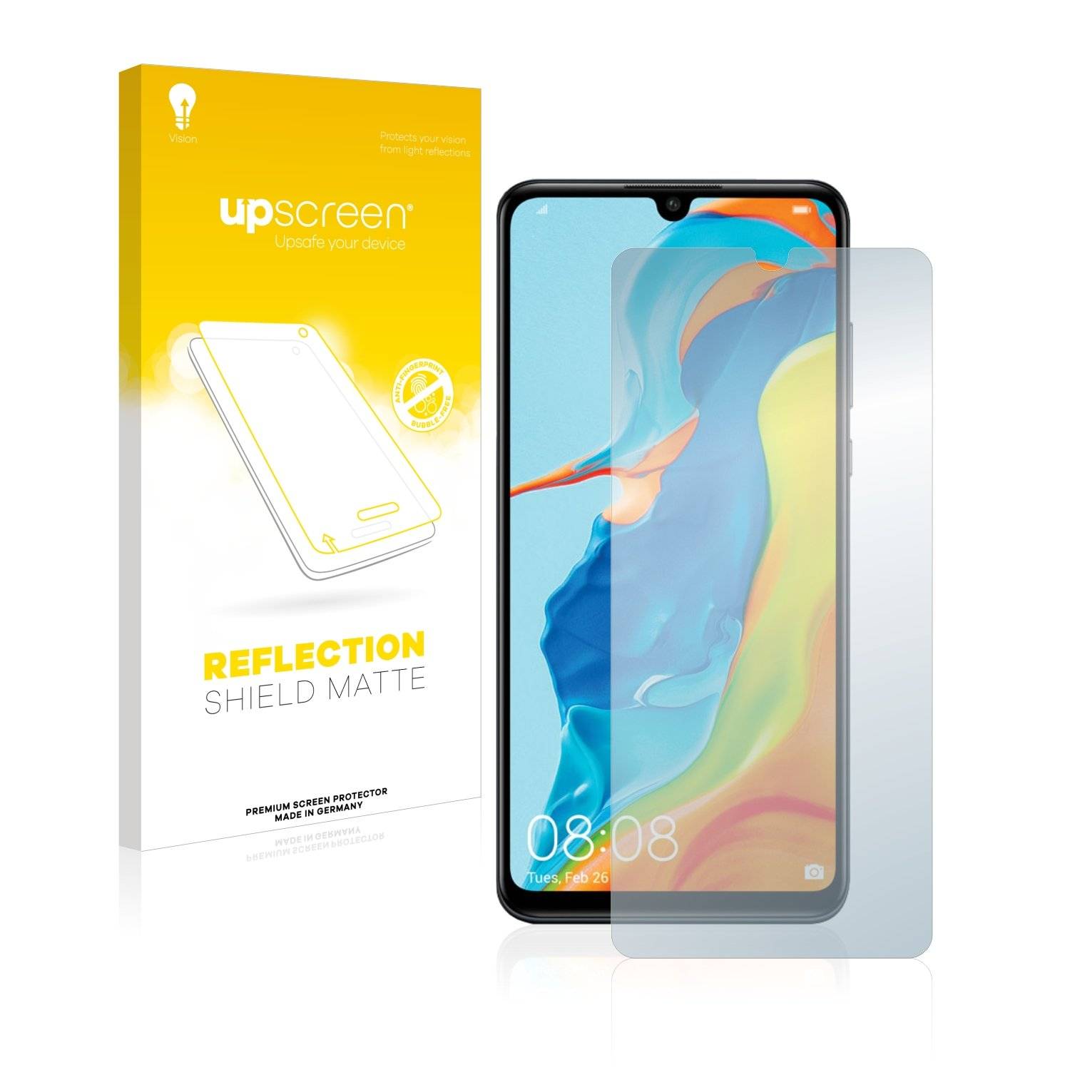 upscreen Reflectio Shiel Matt Premiu Displayschutzfoli fü Huawe P3 lite