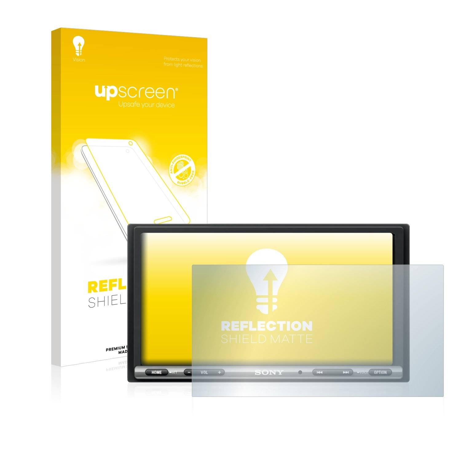 upscreen Reflectio Shiel Matt Premiu Displayschutzfoli fü Son XAV-AX3005DB