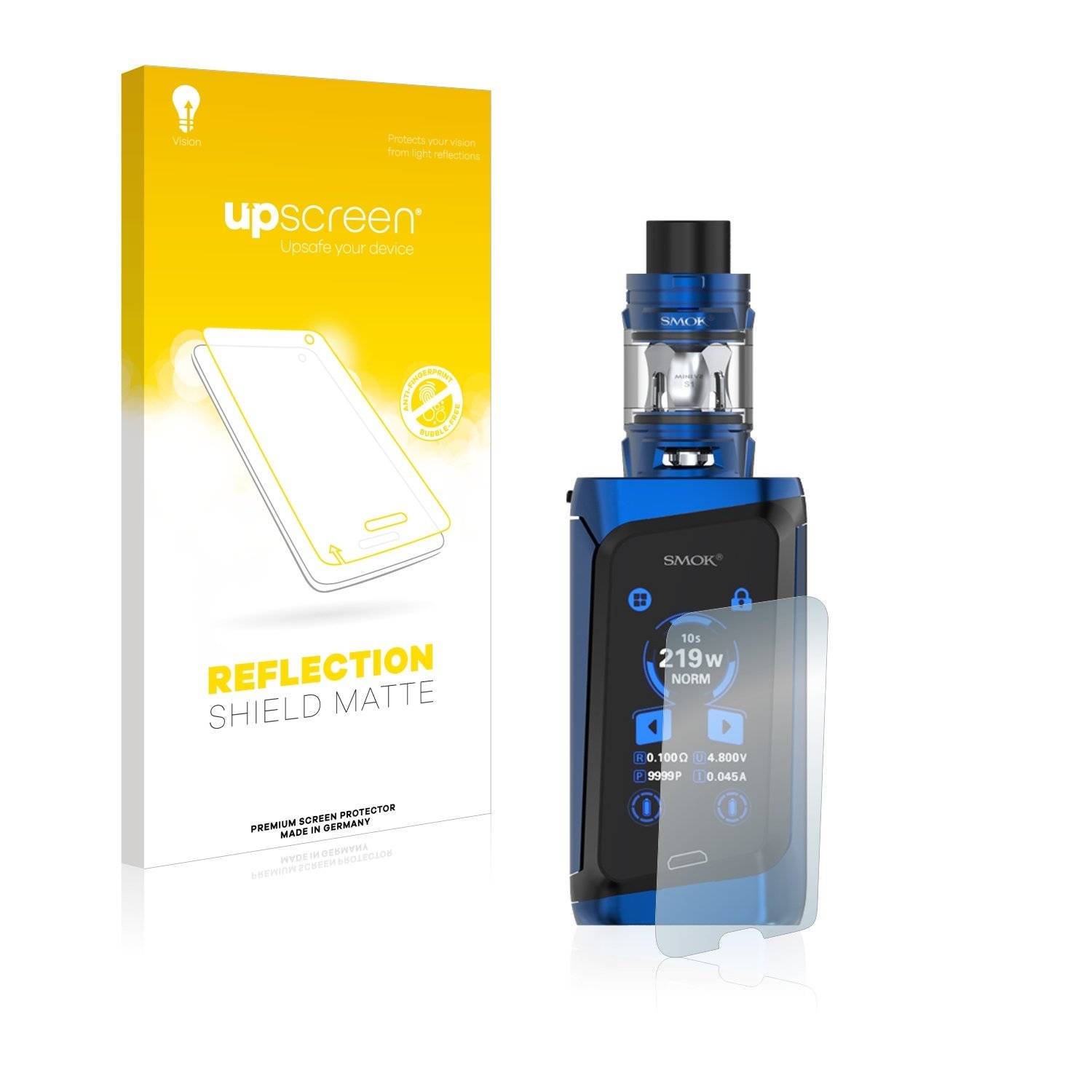 upscreen Reflectio Shiel Matt Premiu Displayschutzfoli fü Smo Morp 219