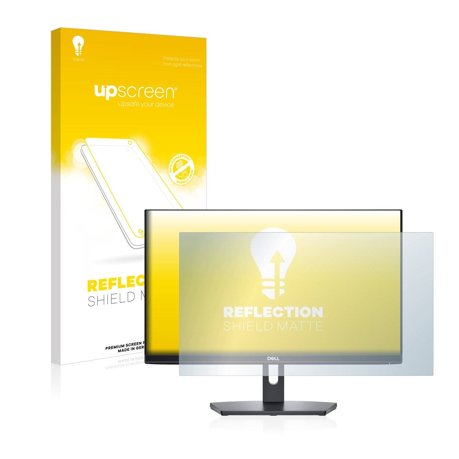 upscreen Reflectio Shiel Matt Premiu Displayschutzfoli fü Del SE2219H