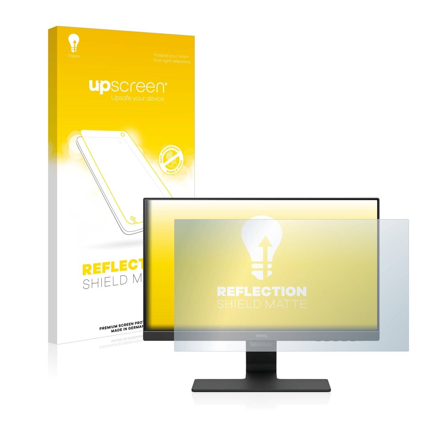 upscreen Reflectio Shiel Matt Premiu Displayschutzfoli fü Ben GW2280