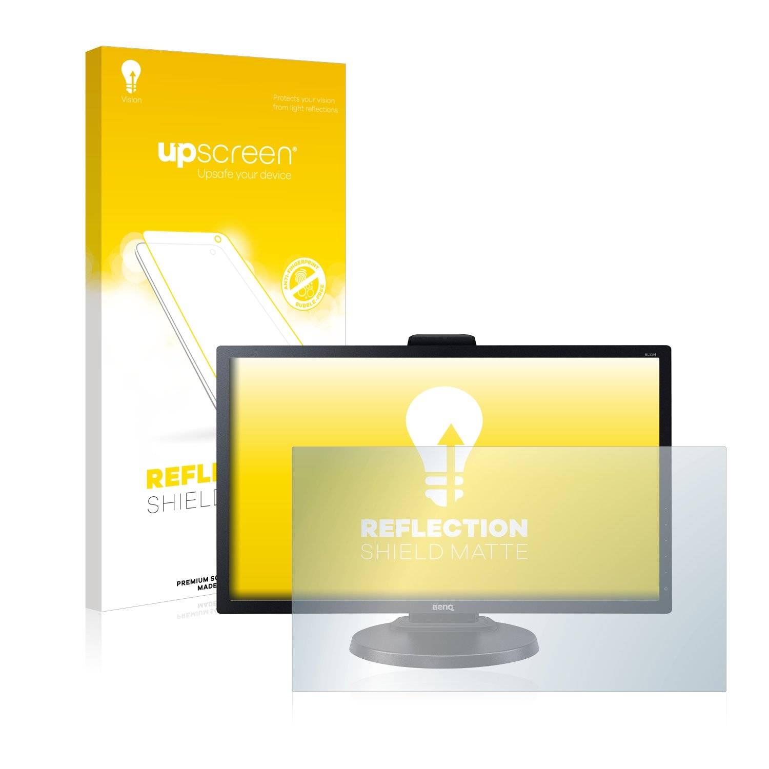 upscreen Reflectio Shiel Matt Premiu Displayschutzfoli fü Ben BL2205PT