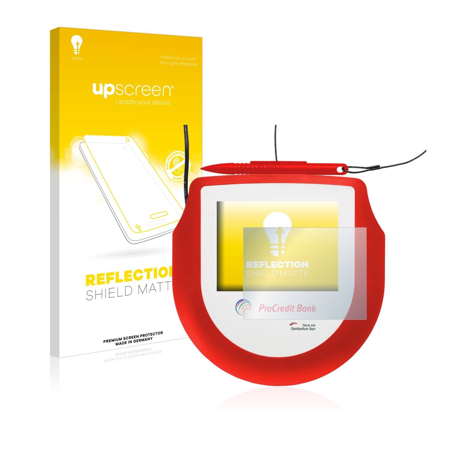 upscreen Reflectio Shiel Matt Premiu Displayschutzfoli fü Signote Signatur Pa Omeg NFC