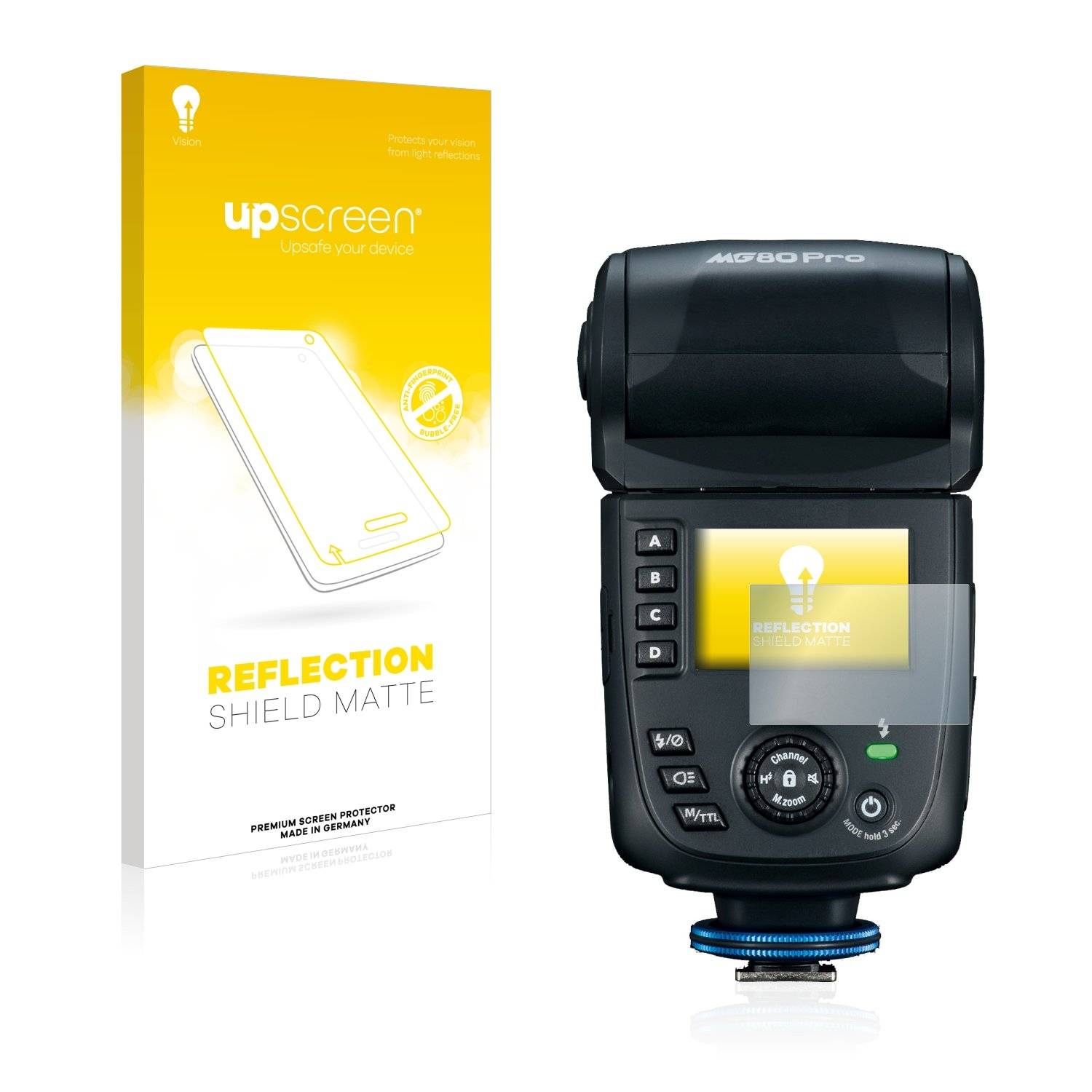 upscreen Reflectio Shiel Matt Premiu Displayschutzfoli fü Nissi MG8 Pro