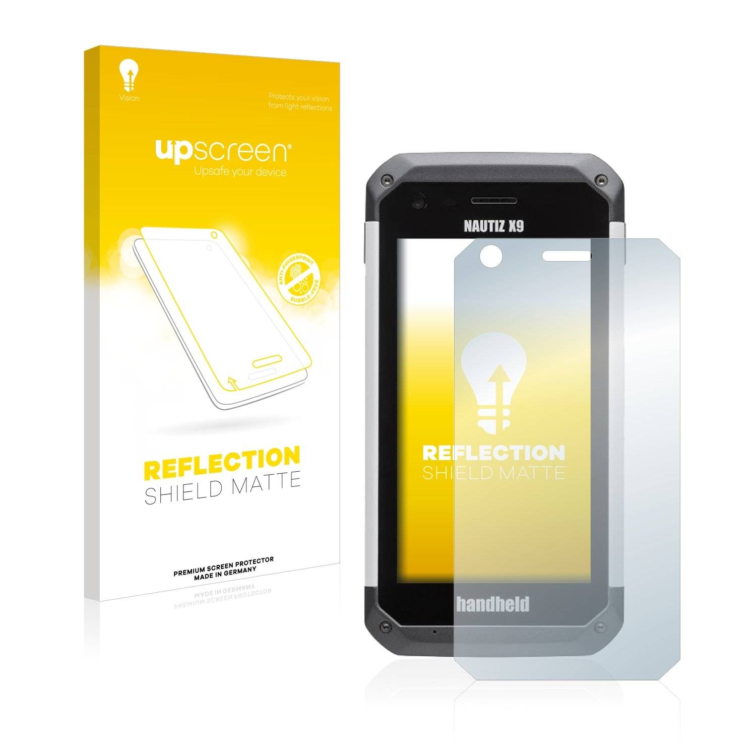 upscreen Reflectio Shiel Matt Premiu Displayschutzfoli fü Handhel Nauti X9
