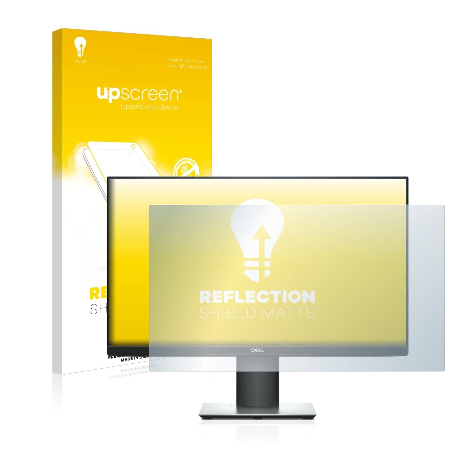 upscreen Reflectio Shiel Matt Premiu Displayschutzfoli fü Del UltraShar U2419HC