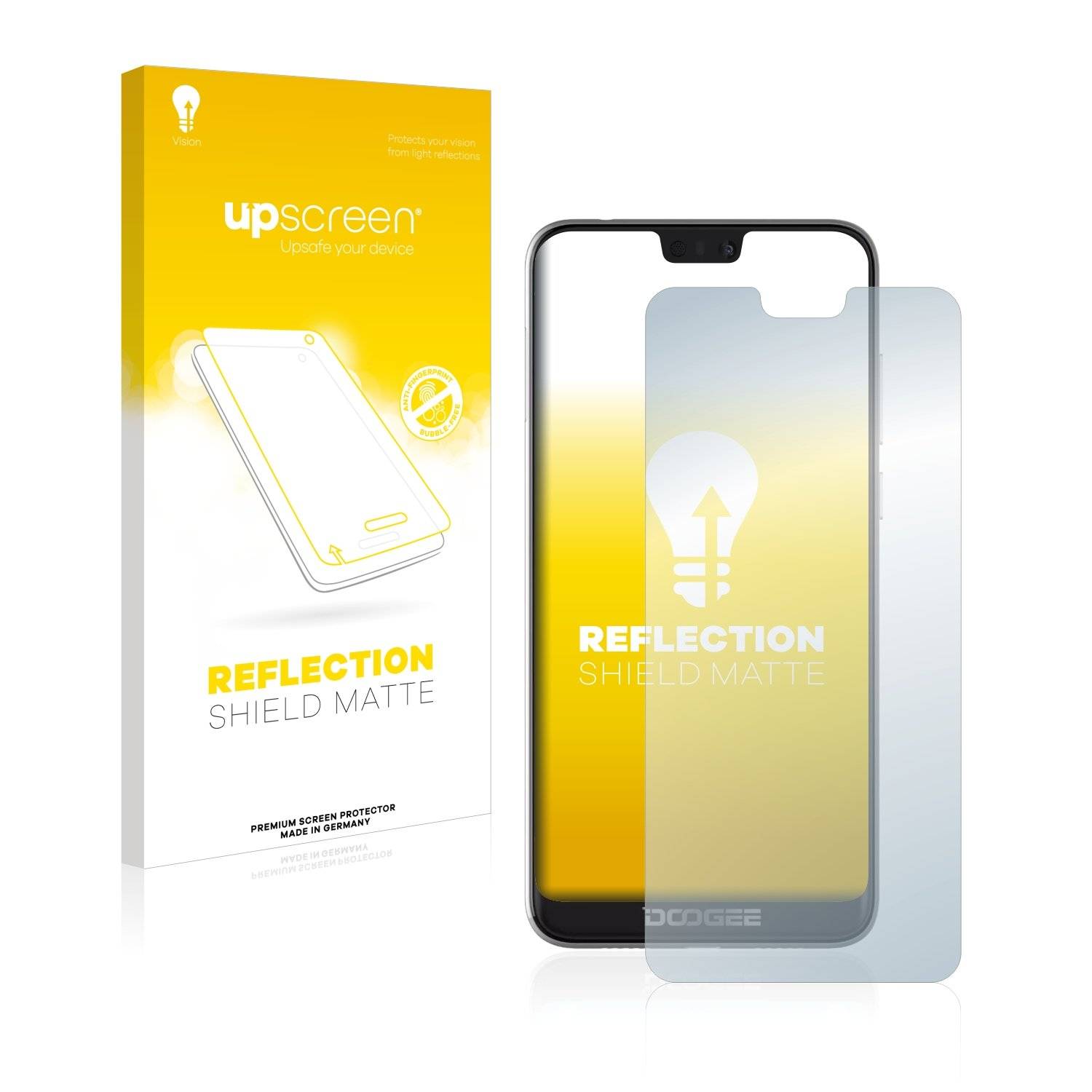 upscreen Reflectio Shiel Matt Premiu Displayschutzfoli fü Dooge N10