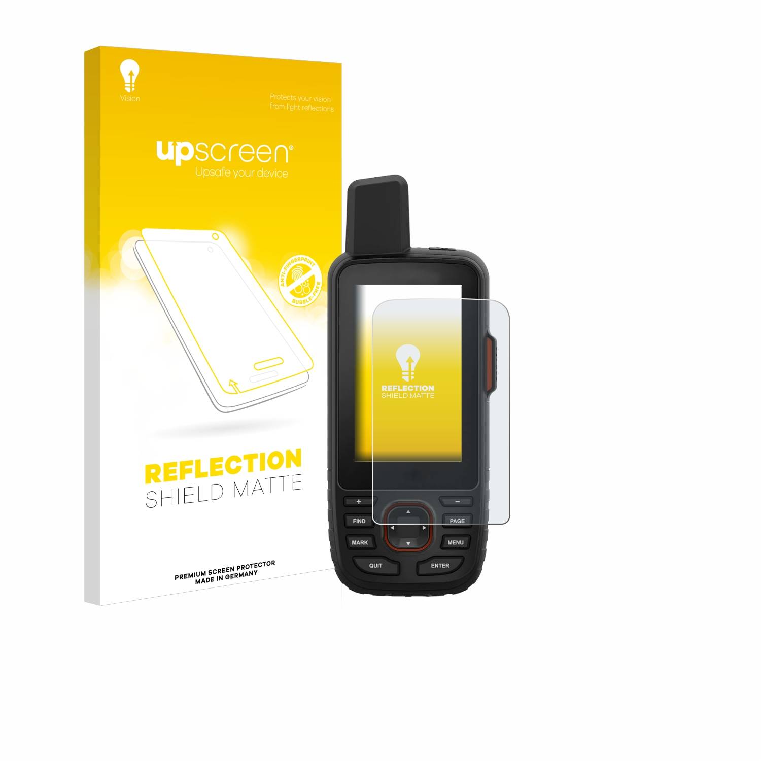 upscreen Reflection Shield Matt Schutzfolie für Garmin GPSMAP 66i
