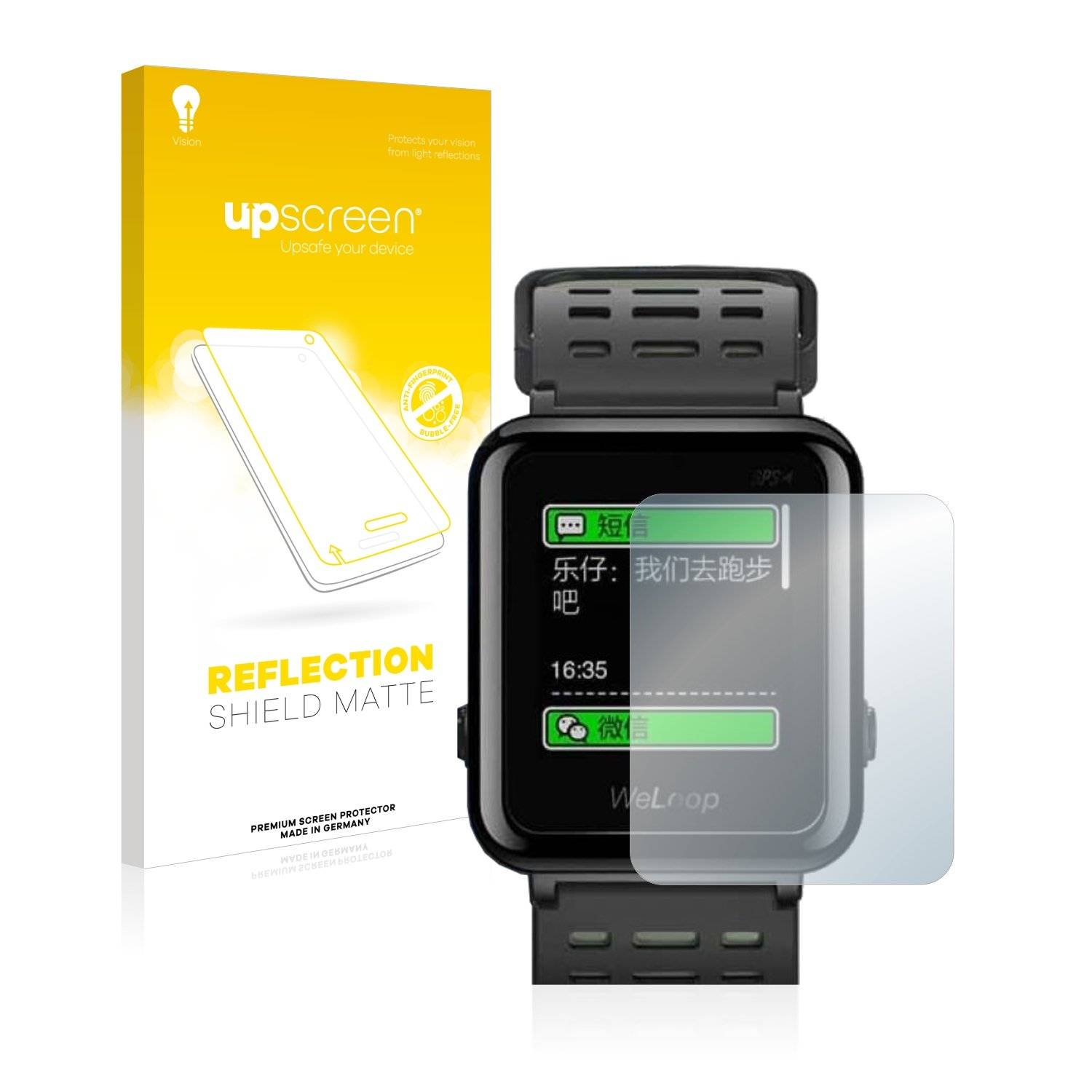 upscreen Reflectio Shiel Matt Premiu Displayschutzfoli fü Omor WeLoo He 3S