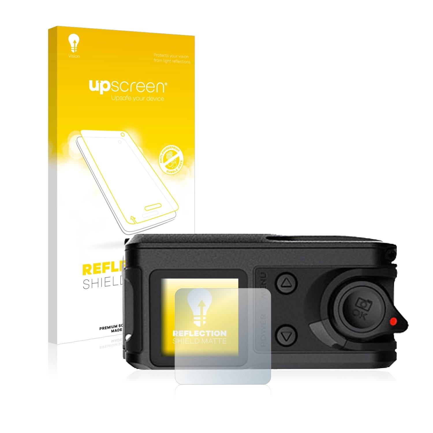 upscreen Reflectio Shiel Matt Premiu Displayschutzfoli fü Garmi Vir X (Obere Display)