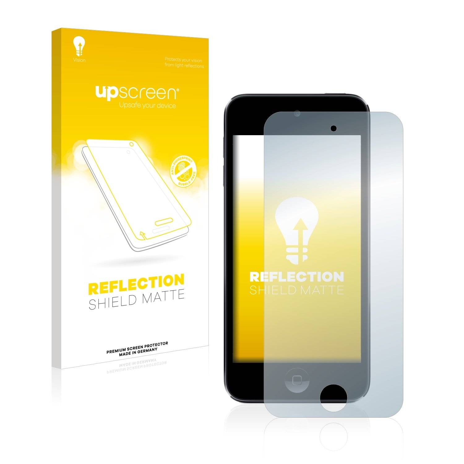 upscreen Reflectio Shiel Matt Premiu Displayschutzfoli fü Appl iPo Touc (7 Generation)