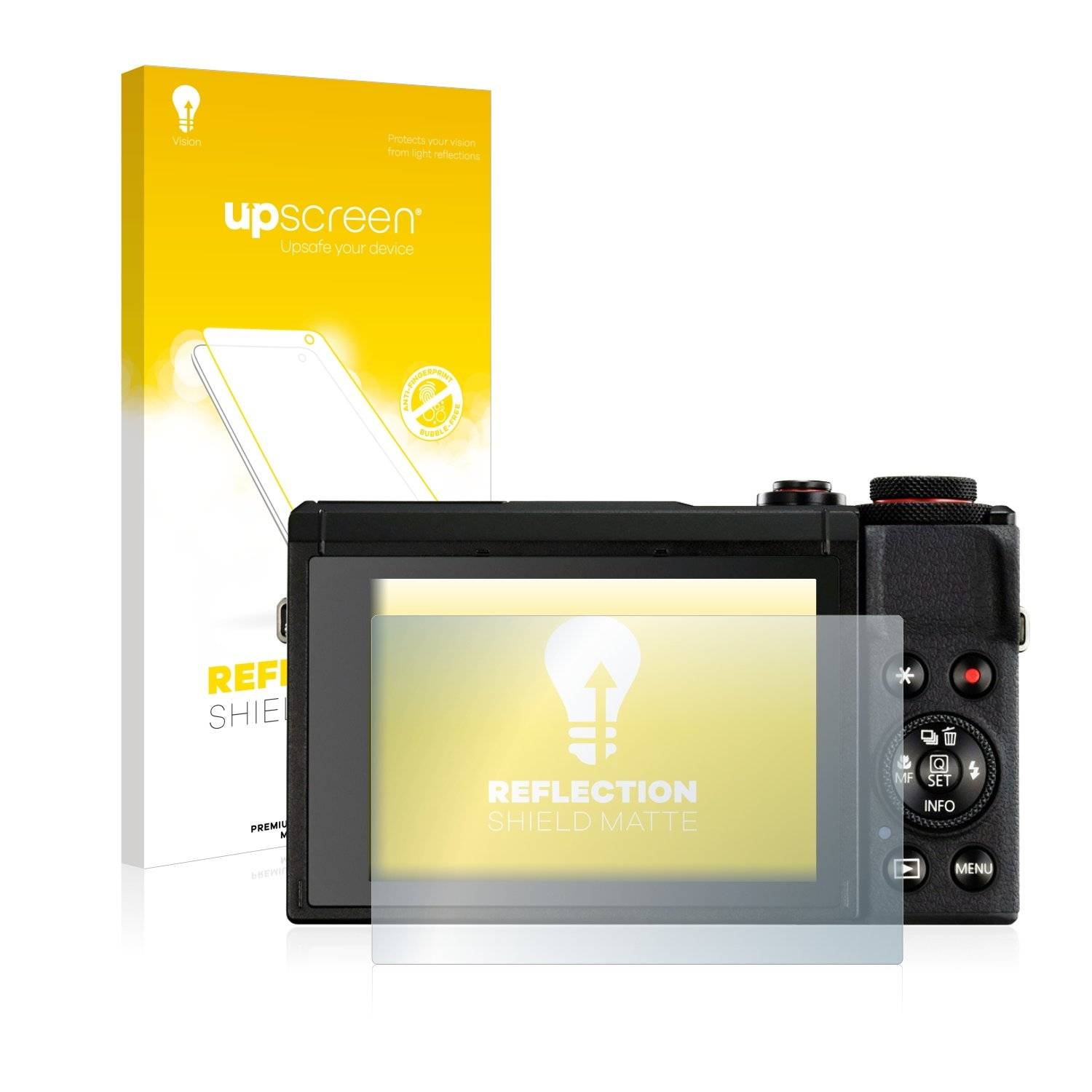 upscreen Reflectio Shiel Matt Premiu Displayschutzfoli fü Cano PowerSho G  Mar III