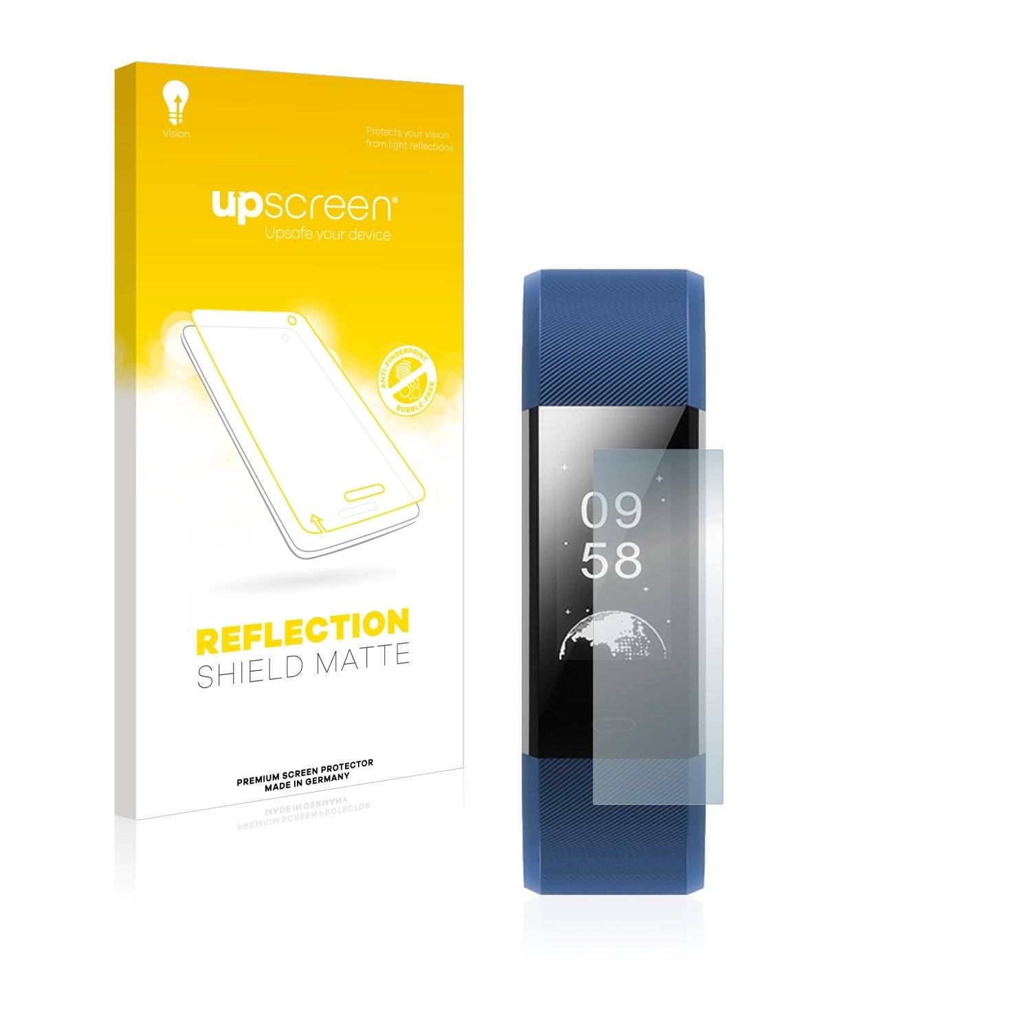 upscreen Reflectio Shiel Matt Premiu Displayschutzfoli fü HolyHig Fitnes Tracke YG Plus
