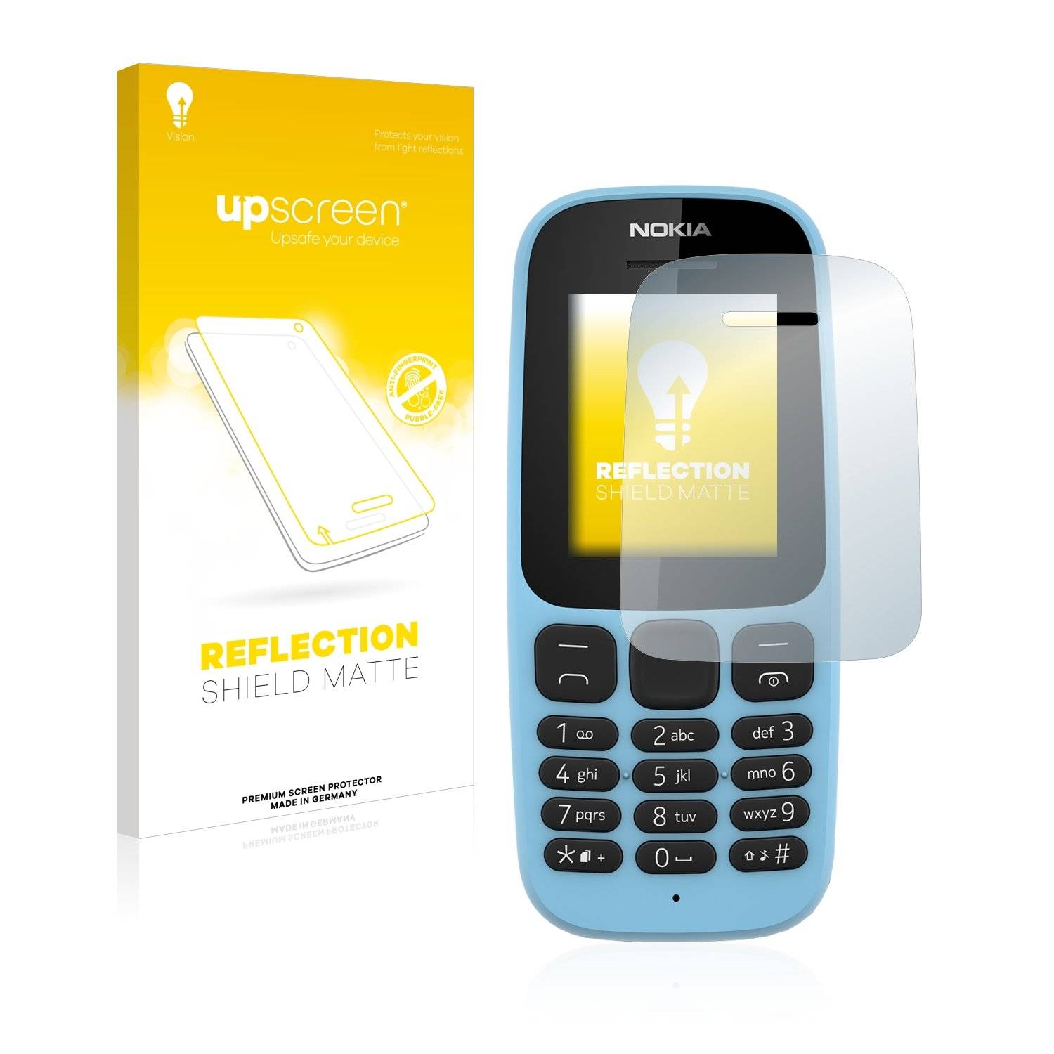 upscreen Reflectio Shiel Matt Premiu Displayschutzfoli fü Noki 10 2019
