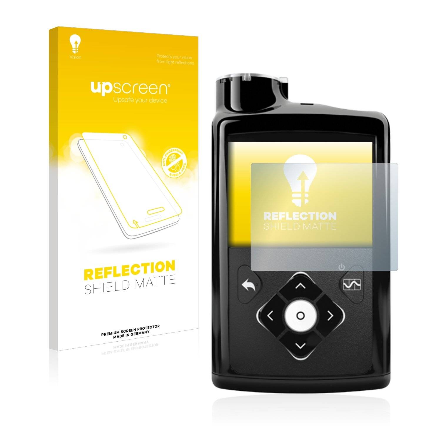 upscreen Reflectio Shiel Matt Premiu Displayschutzfoli fü Medtroni Minime 670G