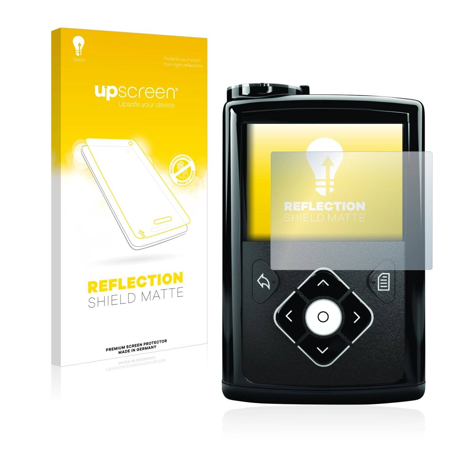 upscreen Reflectio Shiel Matt Premiu Displayschutzfoli fü Medtroni Minime 630G