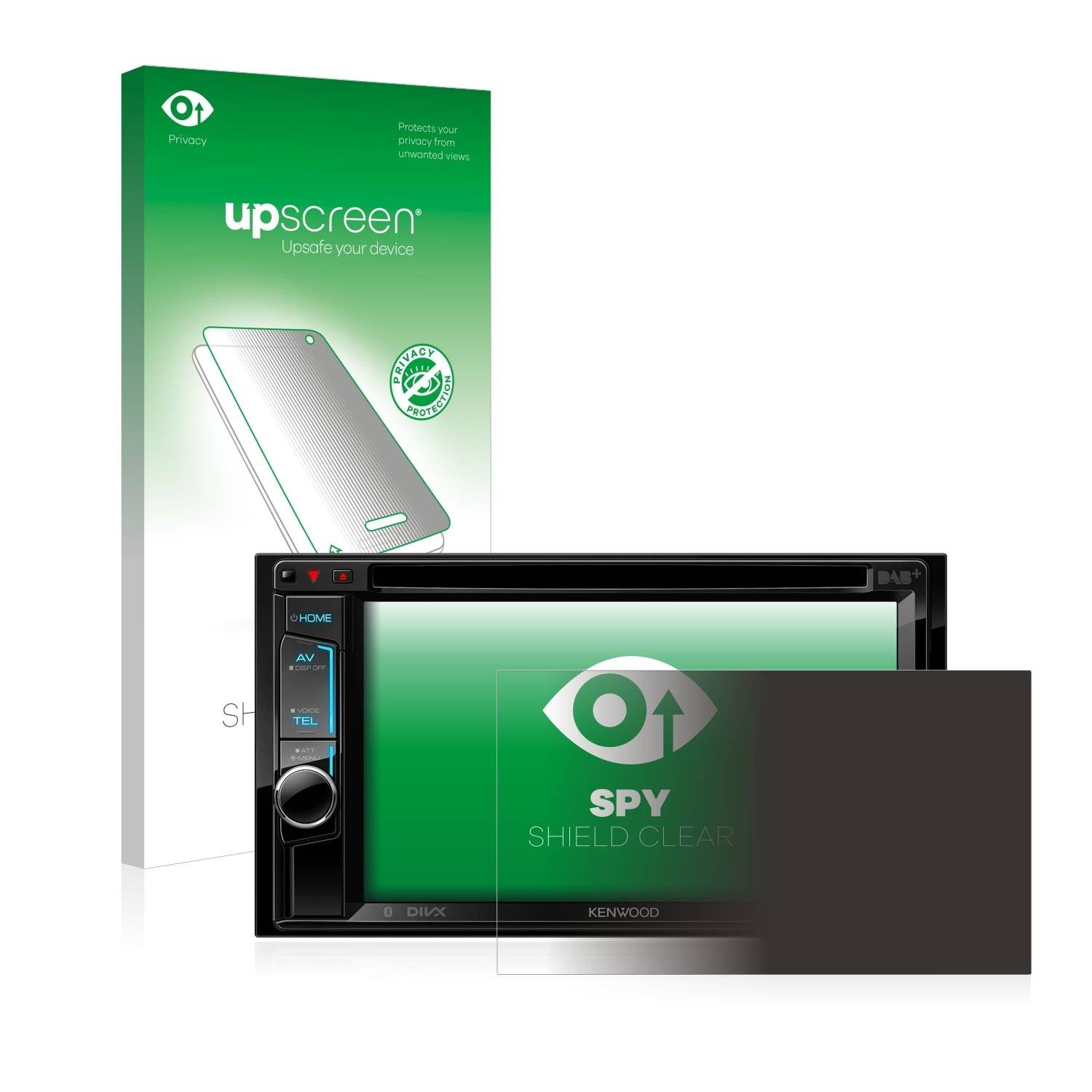 upscreen Sp Shiel Clea Premiu Blickschutzfoli fü Kenwoo DDX4018DAB