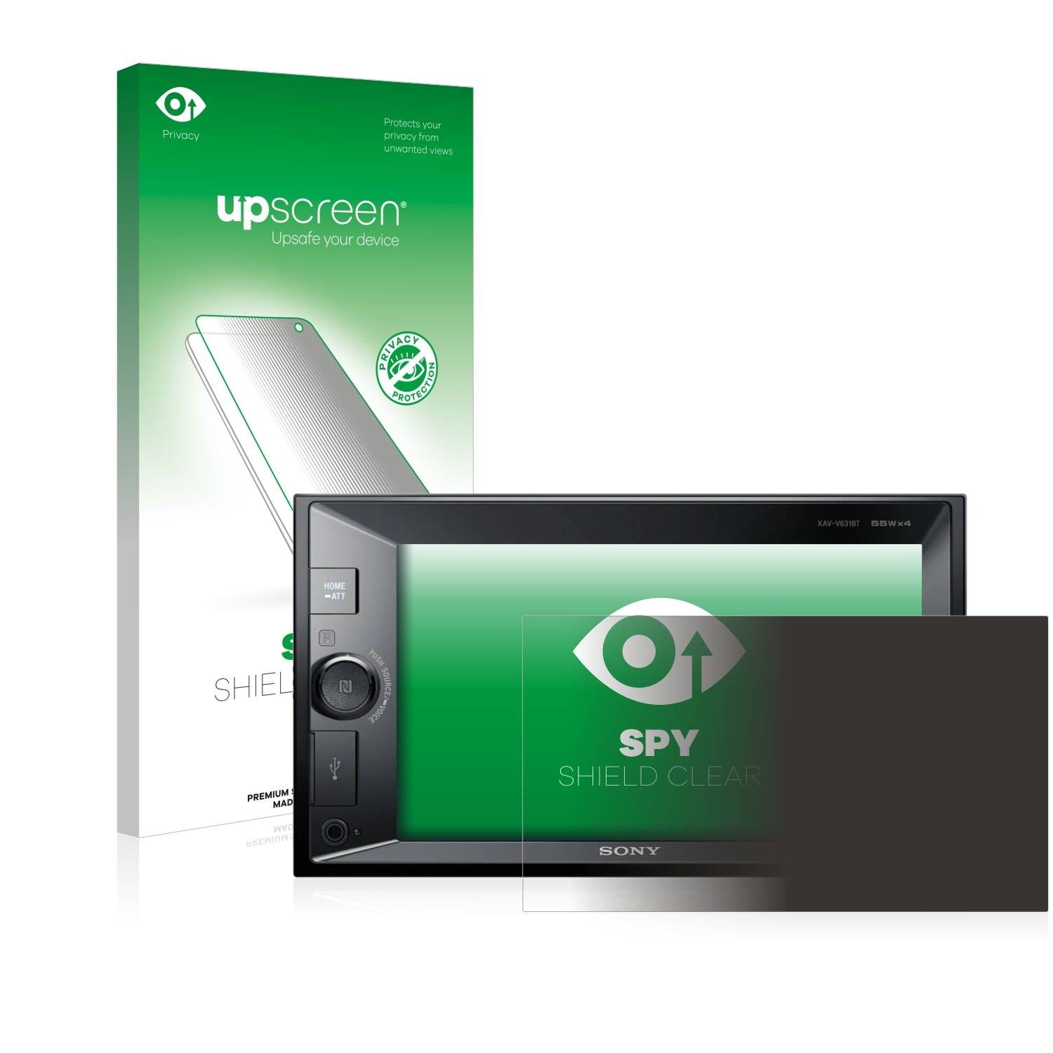 upscreen Sp Shiel Clea Premiu Blickschutzfoli fü Son XAV-V631BT