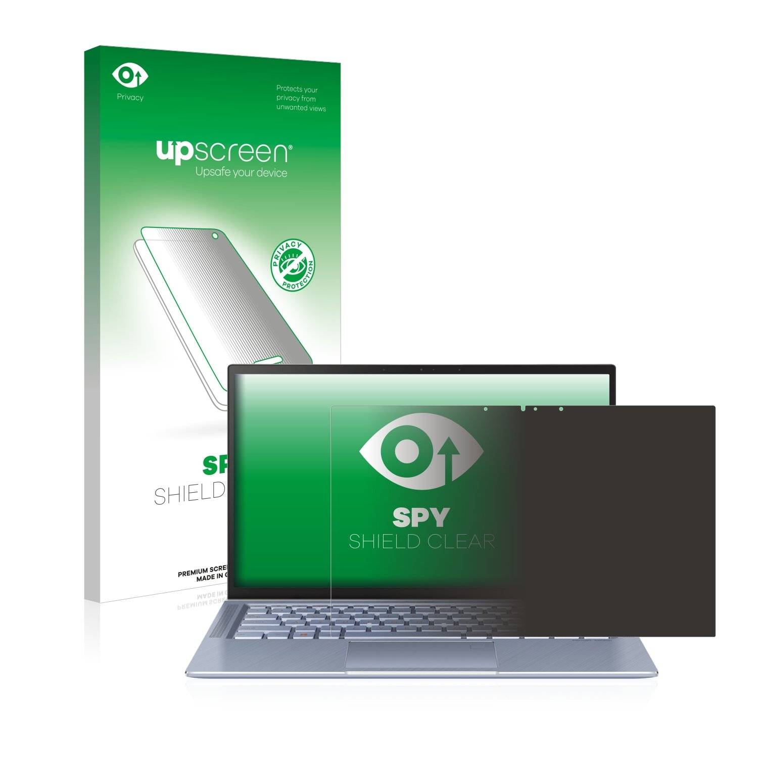 upscreen Sp Shiel Clea Premiu Blickschutzfoli fü Asu ZenBoo 1 UX431FA