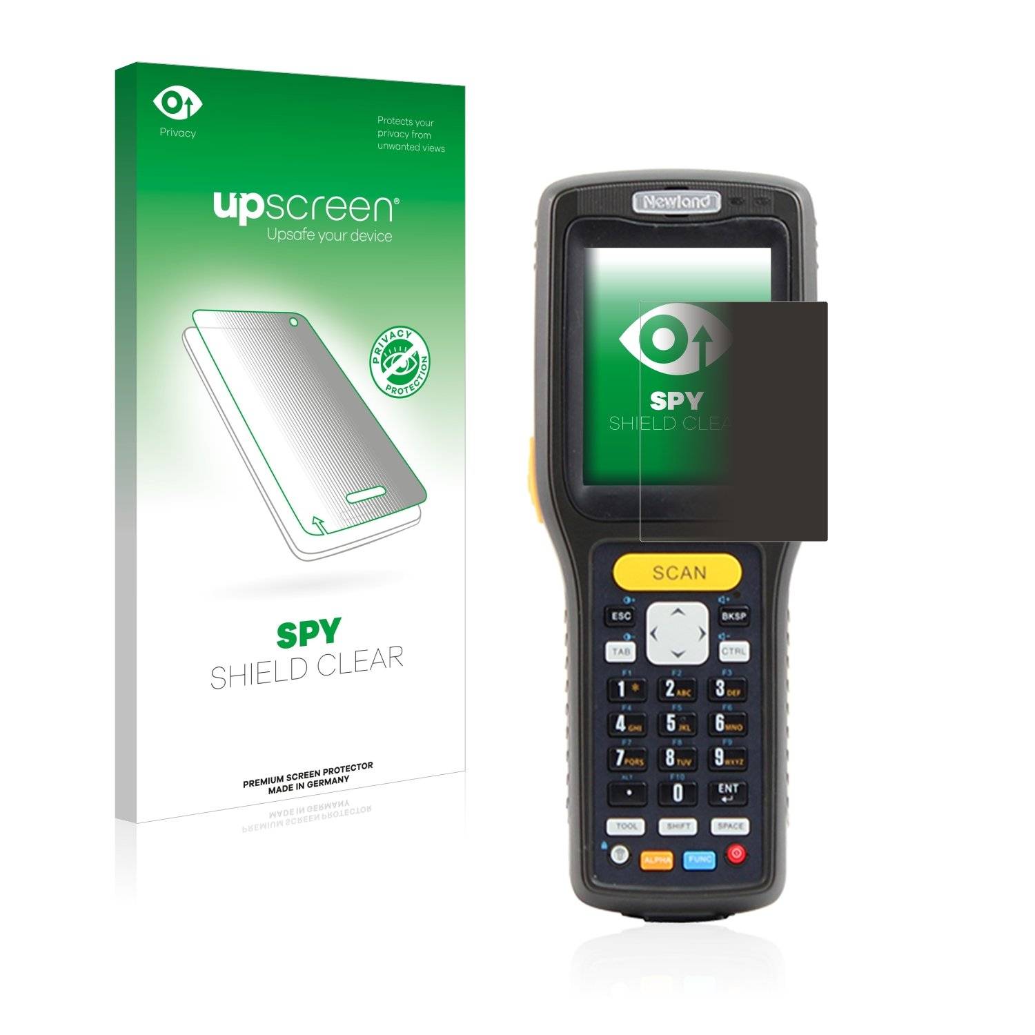 upscreen Sp Shiel Clea Premiu Blickschutzfoli fü Newlan PT305 2 Omura