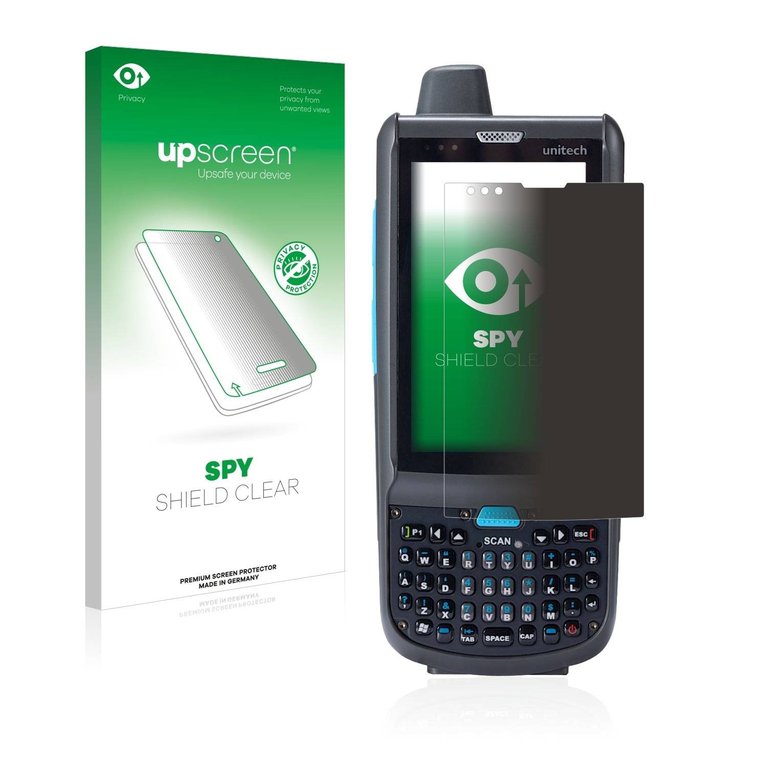 upscreen Sp Shiel Clea Premiu Blickschutzfoli fü Unitec PA692