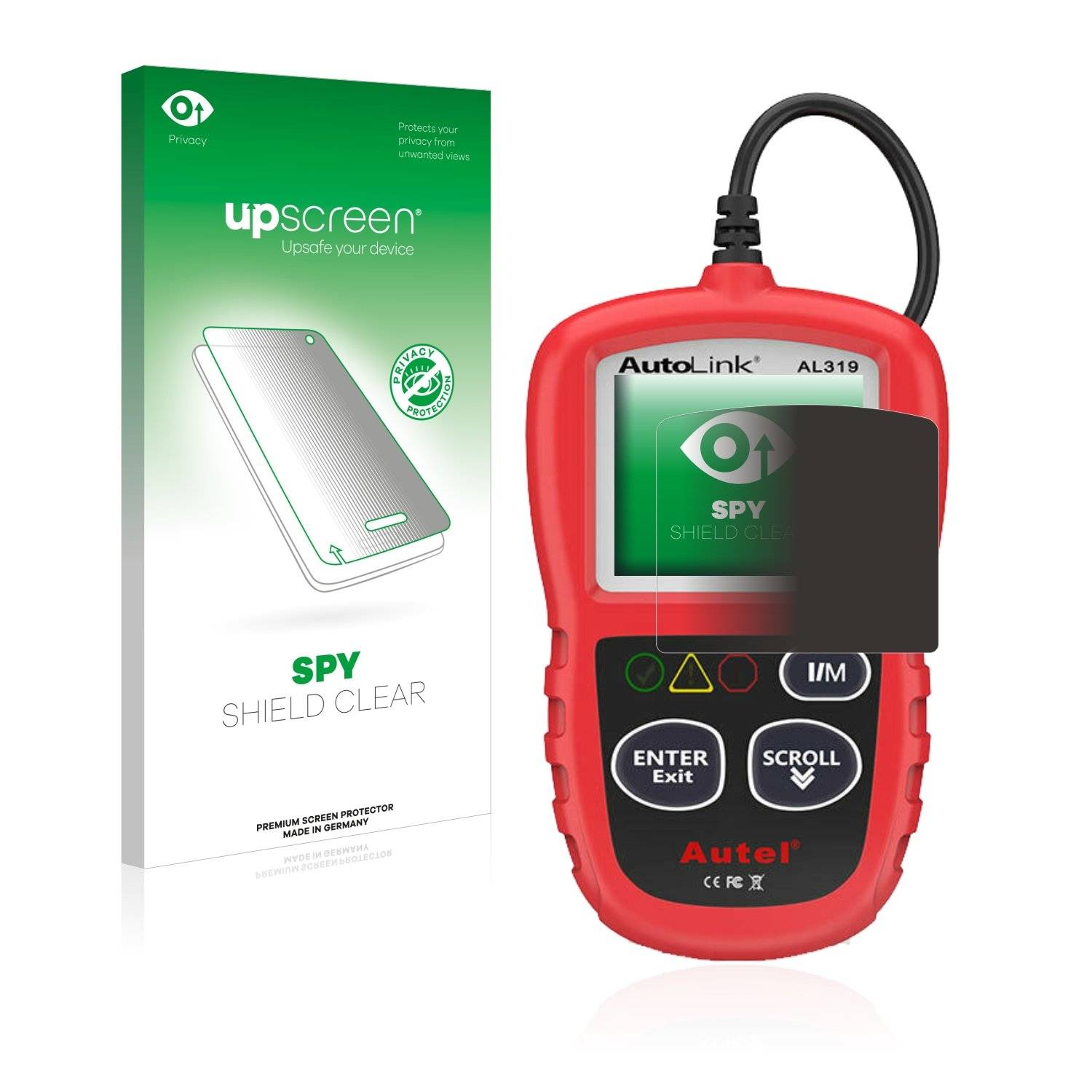 upscreen Sp Shiel Clea Premiu Blickschutzfoli fü Aute Autolin AL319
