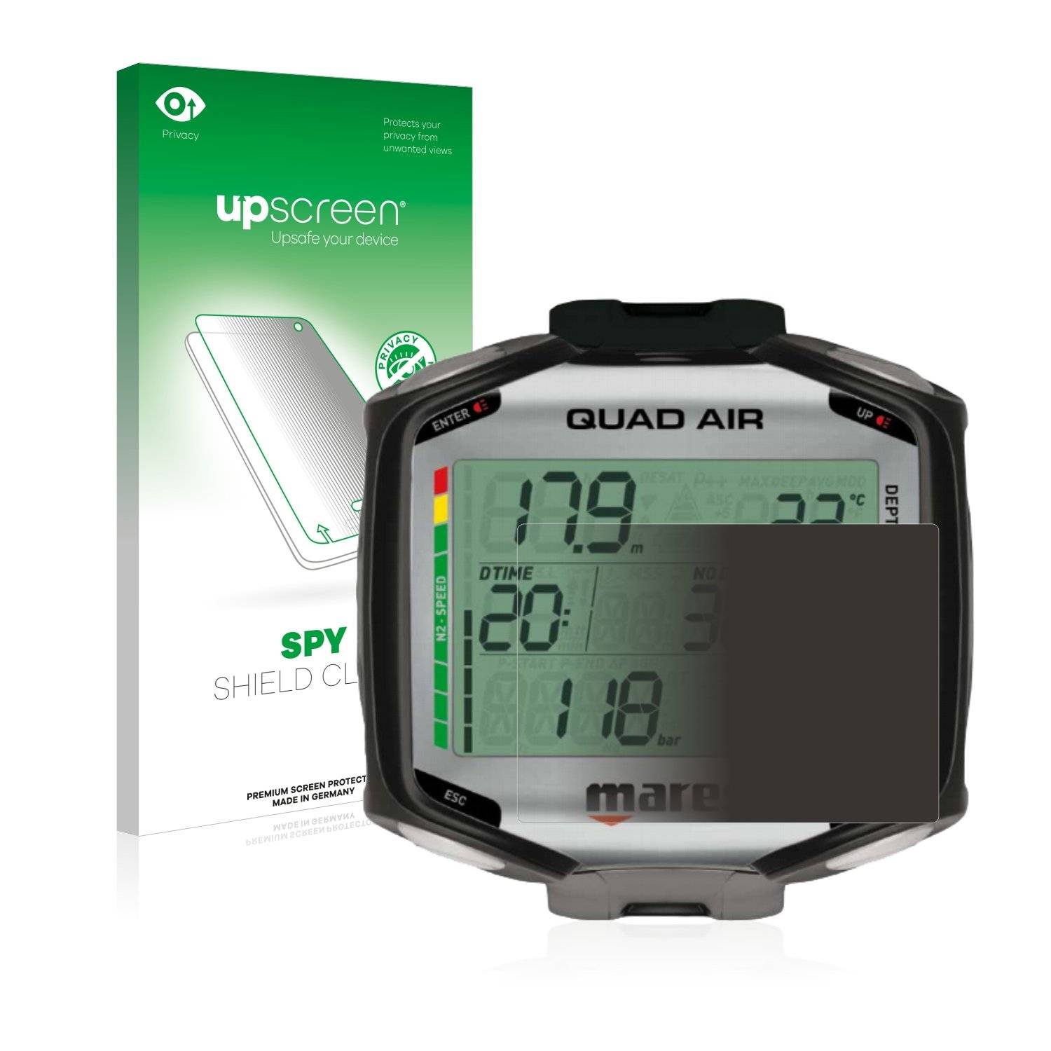 upscreen Sp Shiel Clea Premiu Blickschutzfoli fü Mare Quad