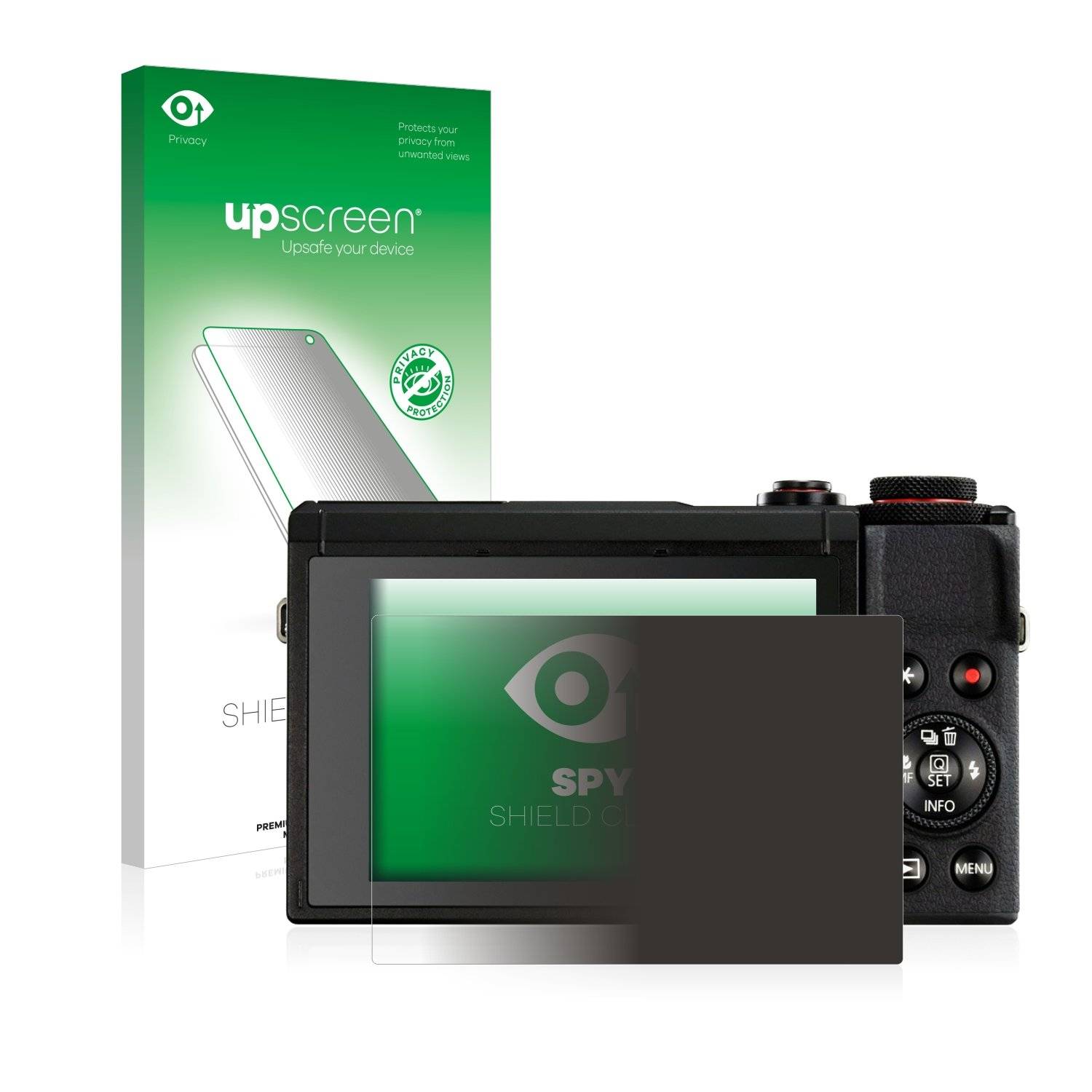 upscreen Sp Shiel Clea Premiu Blickschutzfoli fü Cano PowerSho G  Mar III