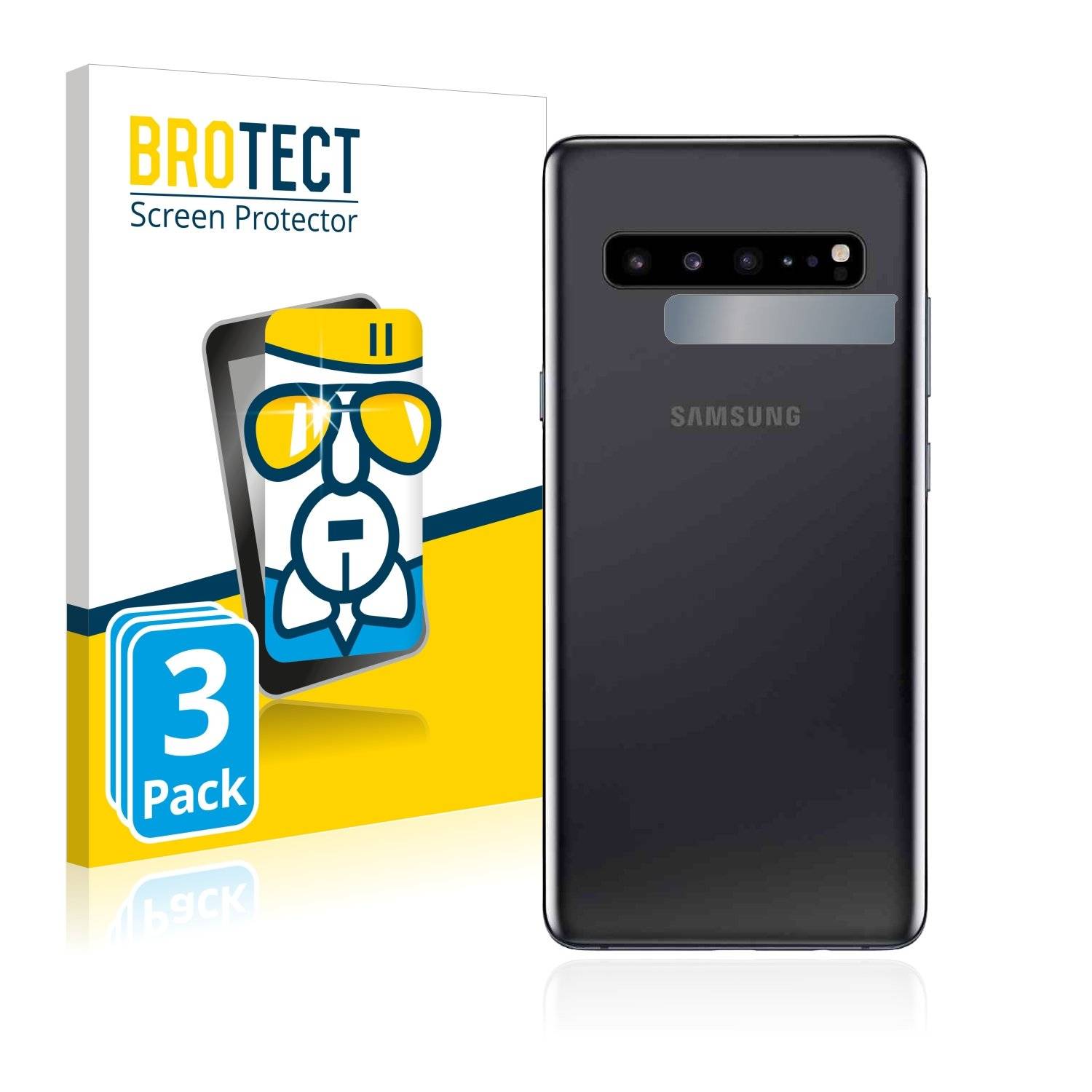 3 BROTECT AirGlass Panzerglasfoli fü Samsun Galax S1 5 (Kamer au de Rückseite)
