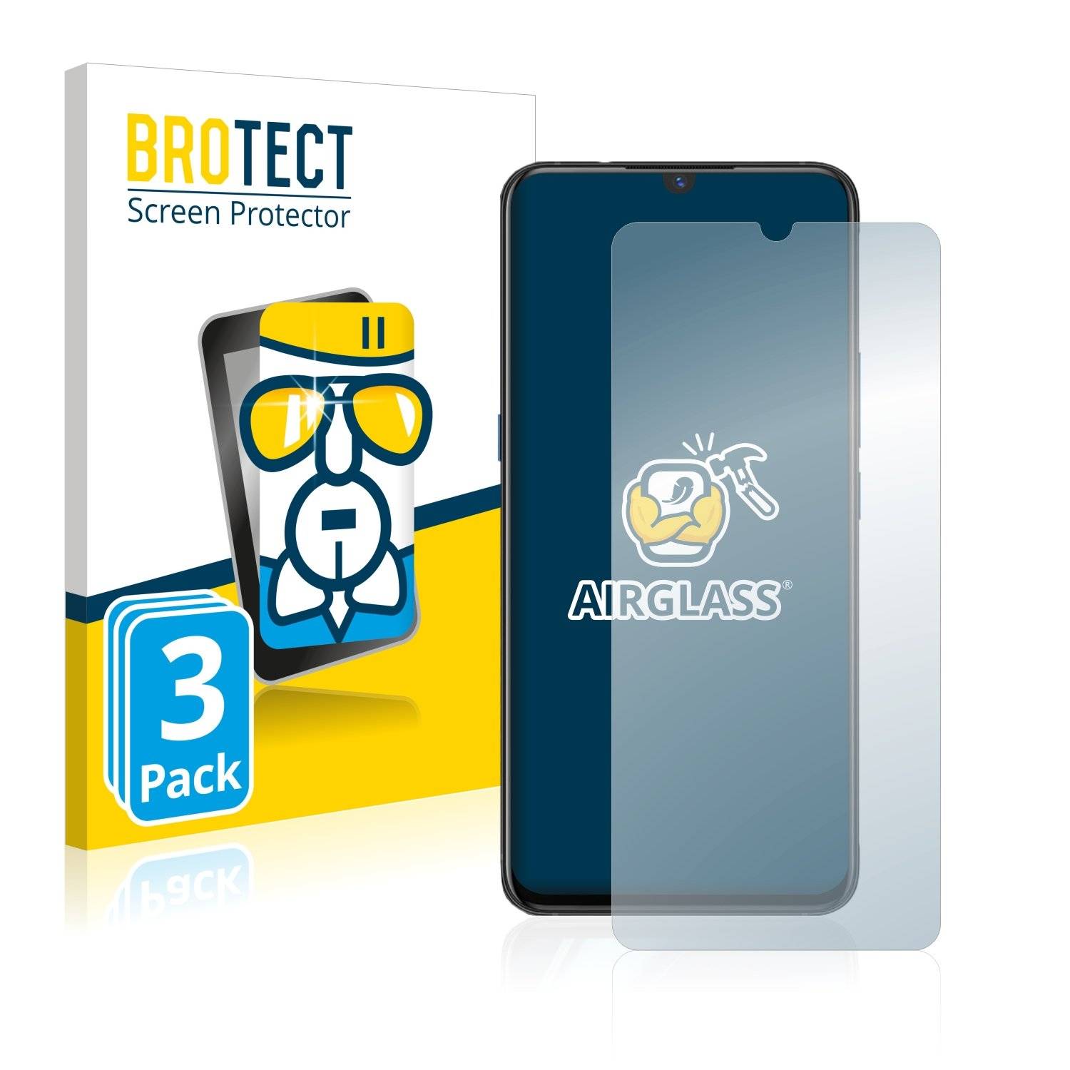 3 BROTECT AirGlass Panzerglasfoli fü Viv iQ00