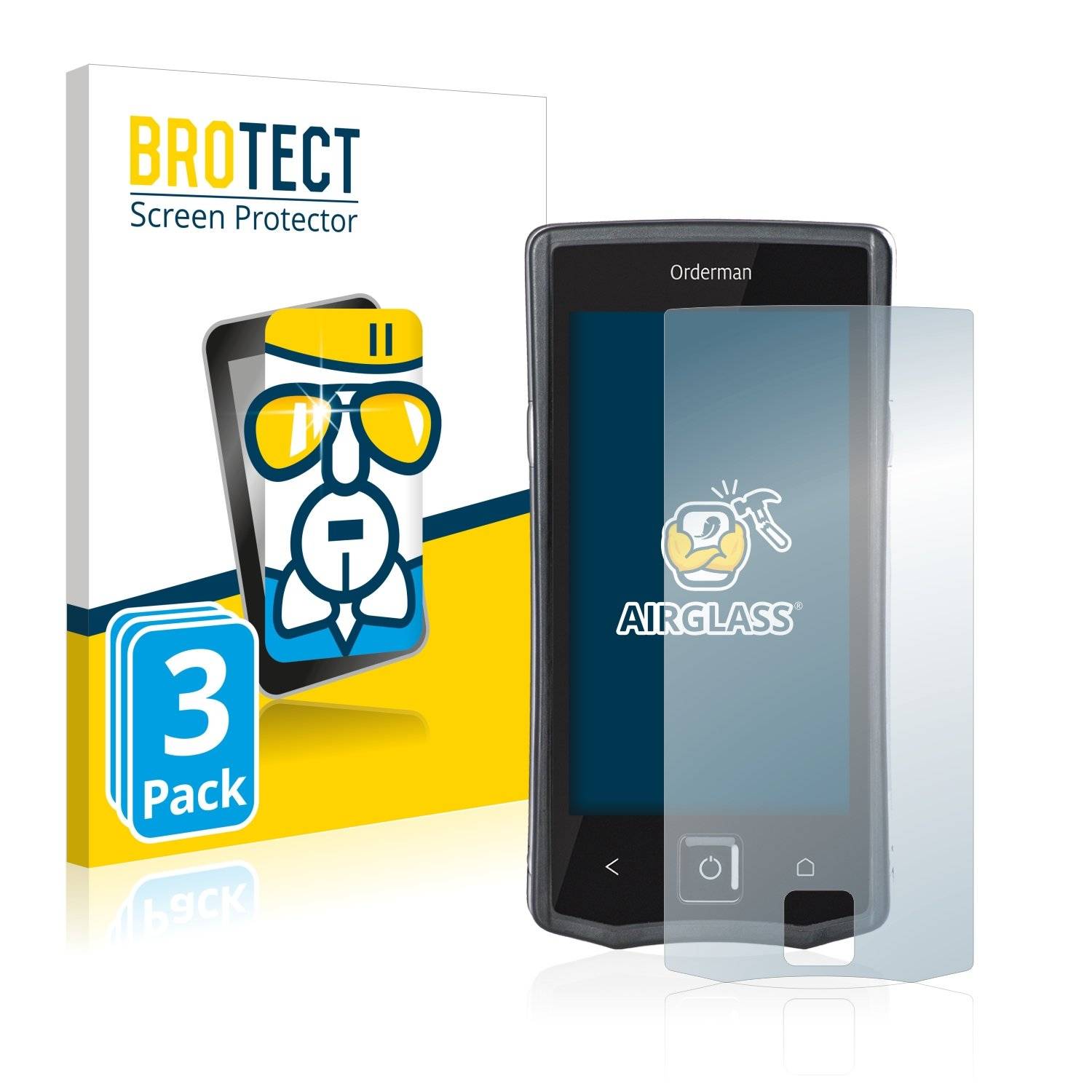 3 BROTECT AirGlass Panzerglasfoli fü Orderma  plus