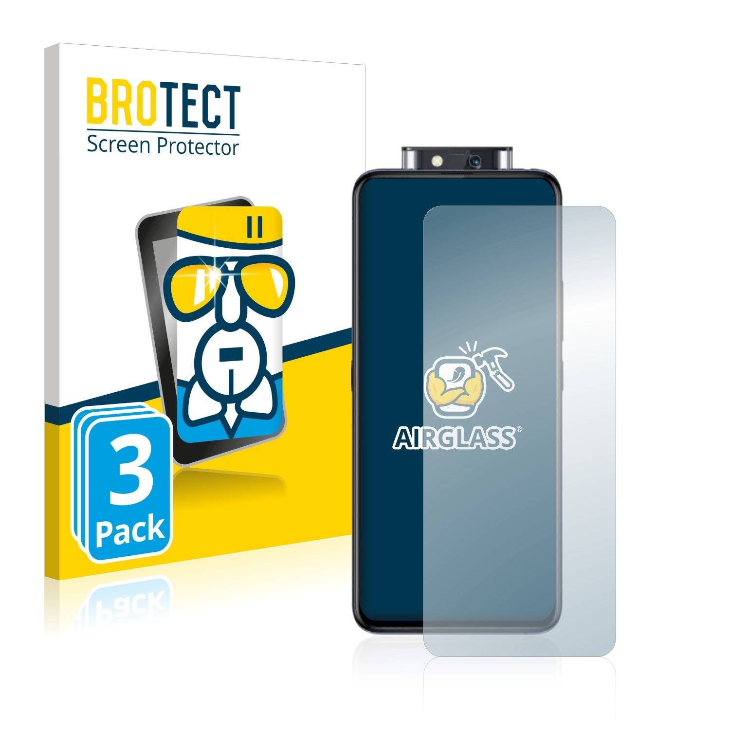 3 BROTECT AirGlass Panzerglasfoli fü Viv X2 Pro